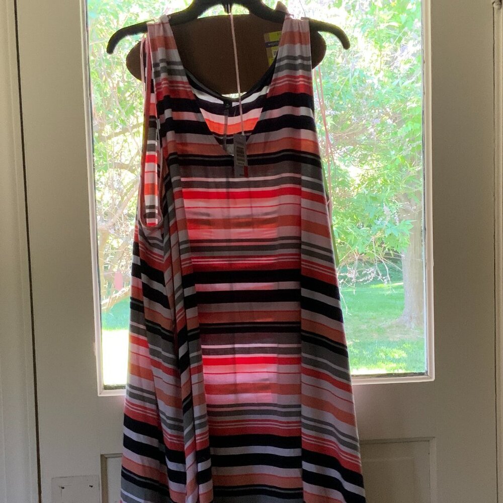 NWT Torrid Size 4 Horizontal Striped Sleeveless Dress